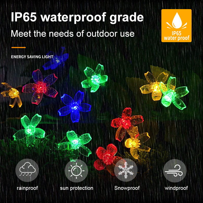 HCP170  太阳能彩花串灯